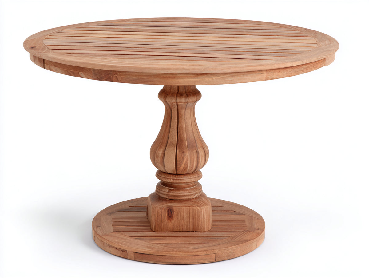Table de jardin - Bois - 120 x 120 x 76 cm - Bois miel - Traditionnel