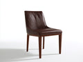 Chaise de salle à manger - Similicuir-Bois - 55 x 49 x 86 cm - Chocolat-Bois brun - Classique moderne