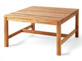 Table de jardin - Bois - 140 x 90 x 75 cm - Bois naturel - Minimaliste