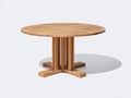 Table de jardin - Bois - 128 x 128 x 75 cm - Bois miel - Minimaliste
