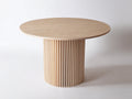 Table de jardin - Bois - 115 x 115 x 75 cm - Bois clair - Contemporain