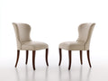 Chaise de salle à manger - Similicuir-Bois - 59 x 52 x 91 cm - Crème-Bois foncé - Classique