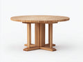 Table de jardin - Bois - 130 x 130 x 76 cm - Bois naturel - Architectural