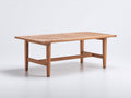 Table de jardin - Bois - 150 x 80 x 75 cm - Bois naturel - Minimaliste