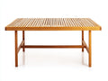 Table de jardin - Bois - 155 x 85 x 75 cm - Bois doré - Contemporain