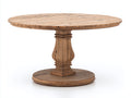 Table de jardin - Bois - 125 x 125 x 76 cm - Bois brun - Rustique