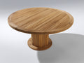Table de jardin - Bois - 120 x 120 x 76 cm - Bois naturel - Contemporain