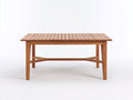 Table de jardin - Bois - 160 x 90 x 75 cm - Bois naturel - Minimaliste